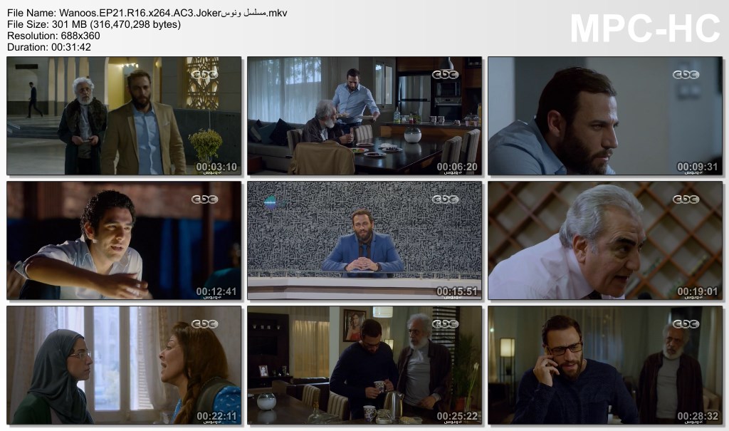 [Torrent] - Wanoos.EP21.R16.x264.AC3.Joker|مسلسل ونوس | ArabScene Forums